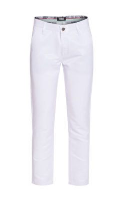 Men's   skinny Pants, White 6200 BAKLLIN-8080