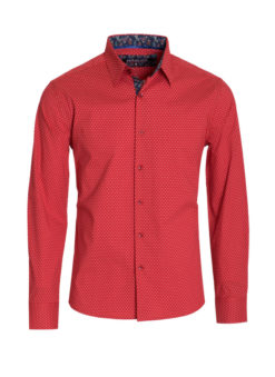 Red Polka Dots Long Sleeve Shirt (4032) BAKLLIN-7967