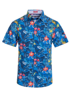 Pacific Floral Stretch Short-Sleeve Shirt (3754) BAKLLIN-7925