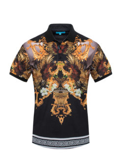 Black w/ Gold Design Polo 2603 BAKLLIN-8026
