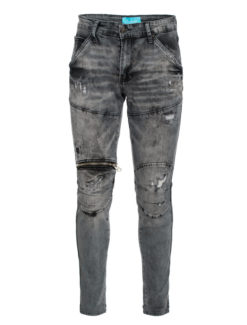 Steel Vintage Zip Knee Skinny Jean (7572) BAKLLIN-8114