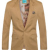 Men's Cotton-Stretch Fashion Blazer, Dark Khaki-X (9010) BAKLLIN-7868