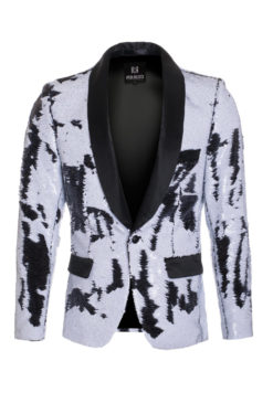 Sequin Blazer  White/Black 9000 BAKLLIN-7878
