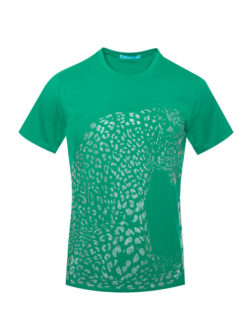 Emerald Crystal Leopard Crewneck Neck  T-Shirt 1045 BAKLLIN-7999