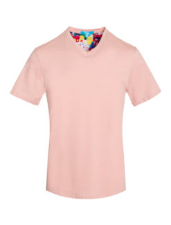 V-Neck Everyday Tee Mauve  1020 BAKLLIN-8028