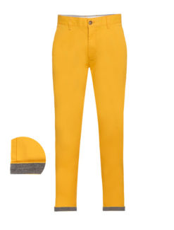 Men's Chinos Cotton Stretch, Canary  6100 BAKLLIN-8077
