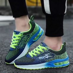 Stylish Breathable Mesh Sneakers Men Women Tenis Shoes Sport Shoes Air Cushion Lace up Jogging Sneaker Tenis Masculino Feminino HFGN-2021-0420180