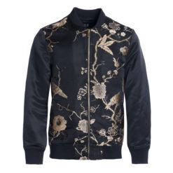Black/Gold Bomber Jacket (1781) BAKLLIN-7883