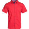 Red Cotton Geometric Pattern  Shirt 3042 BAKLLIN-7950