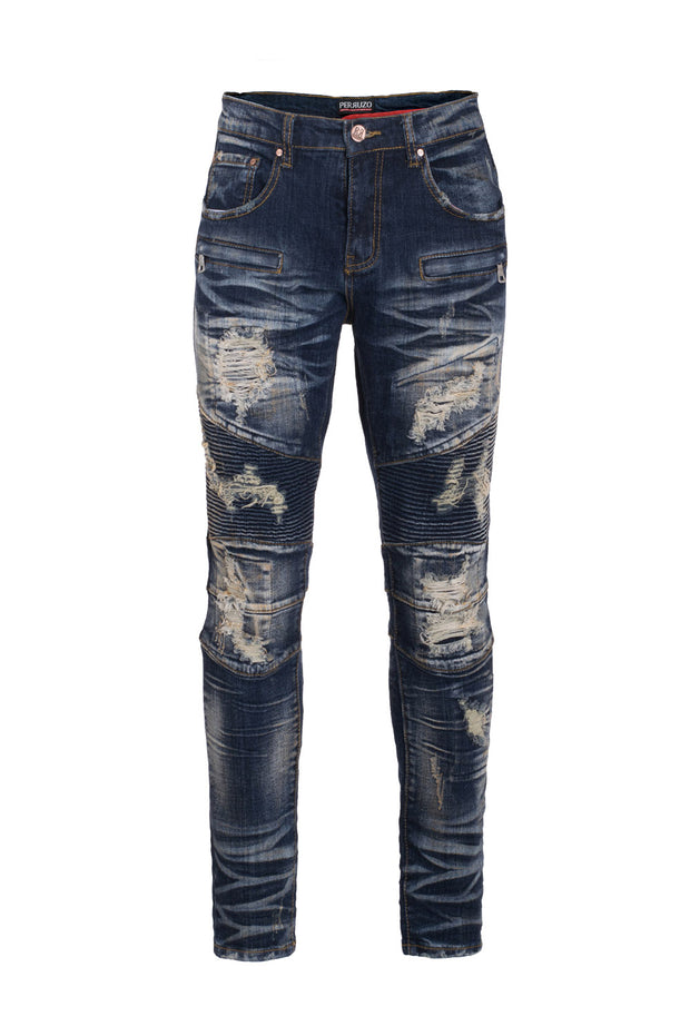 LA Blue Moto Jeans (7550) BAKLLIN-8131