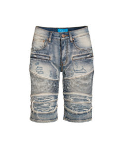 Moto Trash Denim Shorts  5200 BAKLLIN-8058