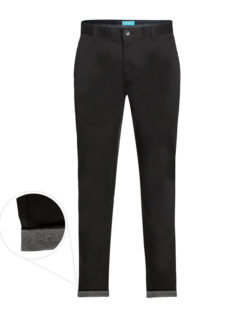 Men's Cotton Stretch  Chinos,  Black 6100 BAKLLIN-8075