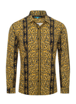 Gold Leopard Print L/S Shirt 4413 BAKLLIN-7919