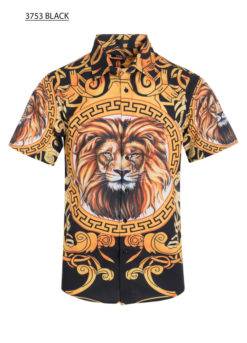 Men's Lion short sleeve Shirt , 3753 BAKLLIN-7890