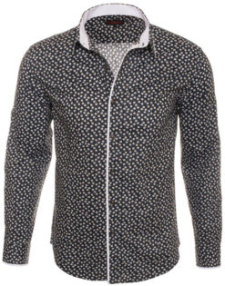 Black Polka Dots Long Sleeve Shirt (4008L) BAKLLIN-7977