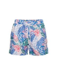 Multicolor Leaves Swim Trunk Shorts (T5000S)-R BAKLLIN-8066