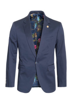 Navy Cotton-Stretch Fashion Blazer (1720) BAKLLIN-7874