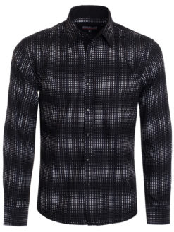 Black Polka Dots Long Sleeve Shirt (4016L) BAKLLIN-7974