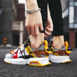 Basket Homme Men Sport Running Shoes Lace-up Thick Sole Cushioning Man Platform Sneakers Breathable Outdoor Walking Jogging Shoe HFGN-2021-0420184