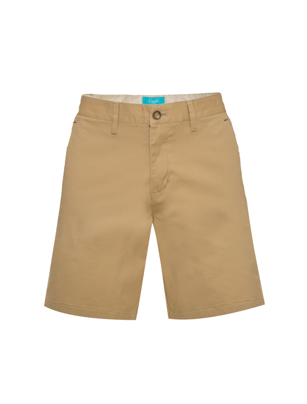 Men's Chino Shorts, Khaki 5100 BAKLLIN-8053