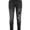 Black Skinny Jean with Python Patch (7571) BAKLLIN-8112