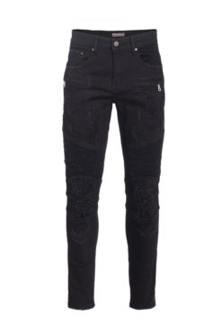 Jet Black Moto Jeans (7550) BAKLLIN-8127
