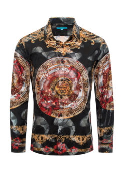 Multi Color Design Print  Shirt 4410 BAKLLIN-7916