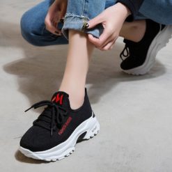 Fashion Brand New Running Shoes for Women Jogging Sneakers Breathable Mesh Lace-up Outdoor Training Fitness Platform Sport Shoes HFGN-2021-0420157